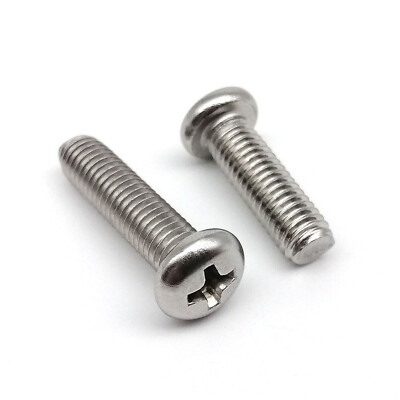 50pcs M1M1.2M1.6M2M2.5M3M4 Small Micro Cross Round Bolt Phillips Pan Head Screw