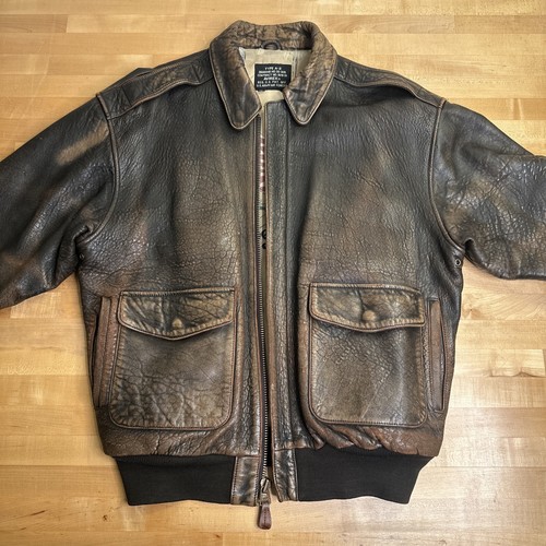 Avirex Limited 1978 Type-a Leather Jacket L Vintage Army Air Avirex Limited 1978 Type-a Leather Jacket L Vintage Army Air