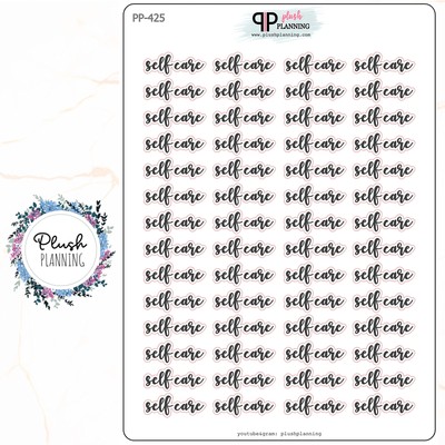 SELF CARE SCRIPT Planner Stickers