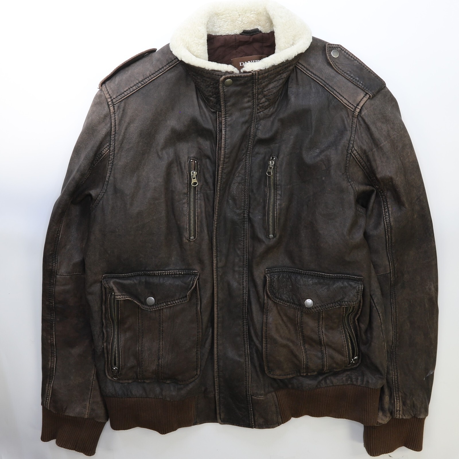 ジャケット・アウター DENHAM AIRBASE LEATHER BOMBER JACKET L DENHAM AIRBASE LEATHER BOMBER JACKET L