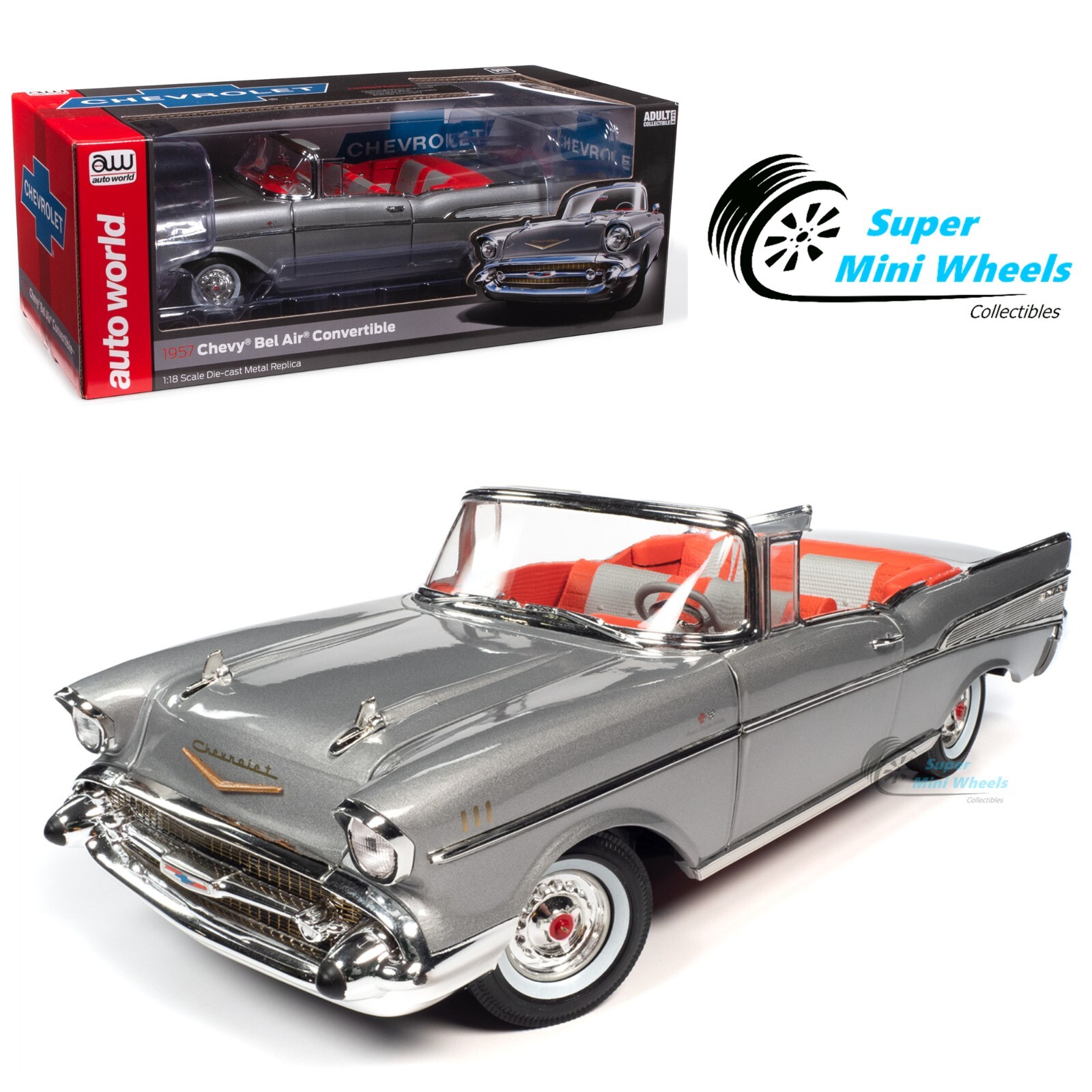 Auto World 1:18 - 1957 Chevrolet Bel Air Convertible