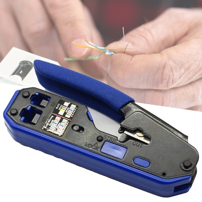 1 Set Rj45 Crimping Pliers Strong Labor-saving 8p 6p Cable Plier Termination