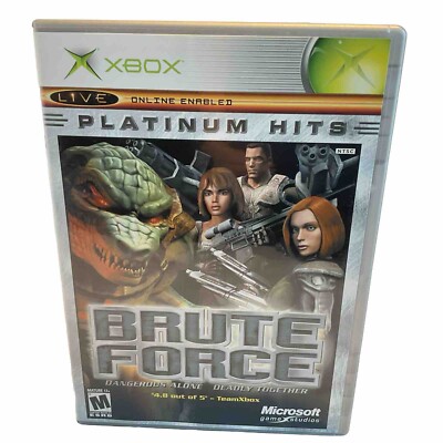 Brute Force -Platinum Hits, Xbox, 2003, Complete In Box, CIB /Manual Included, M