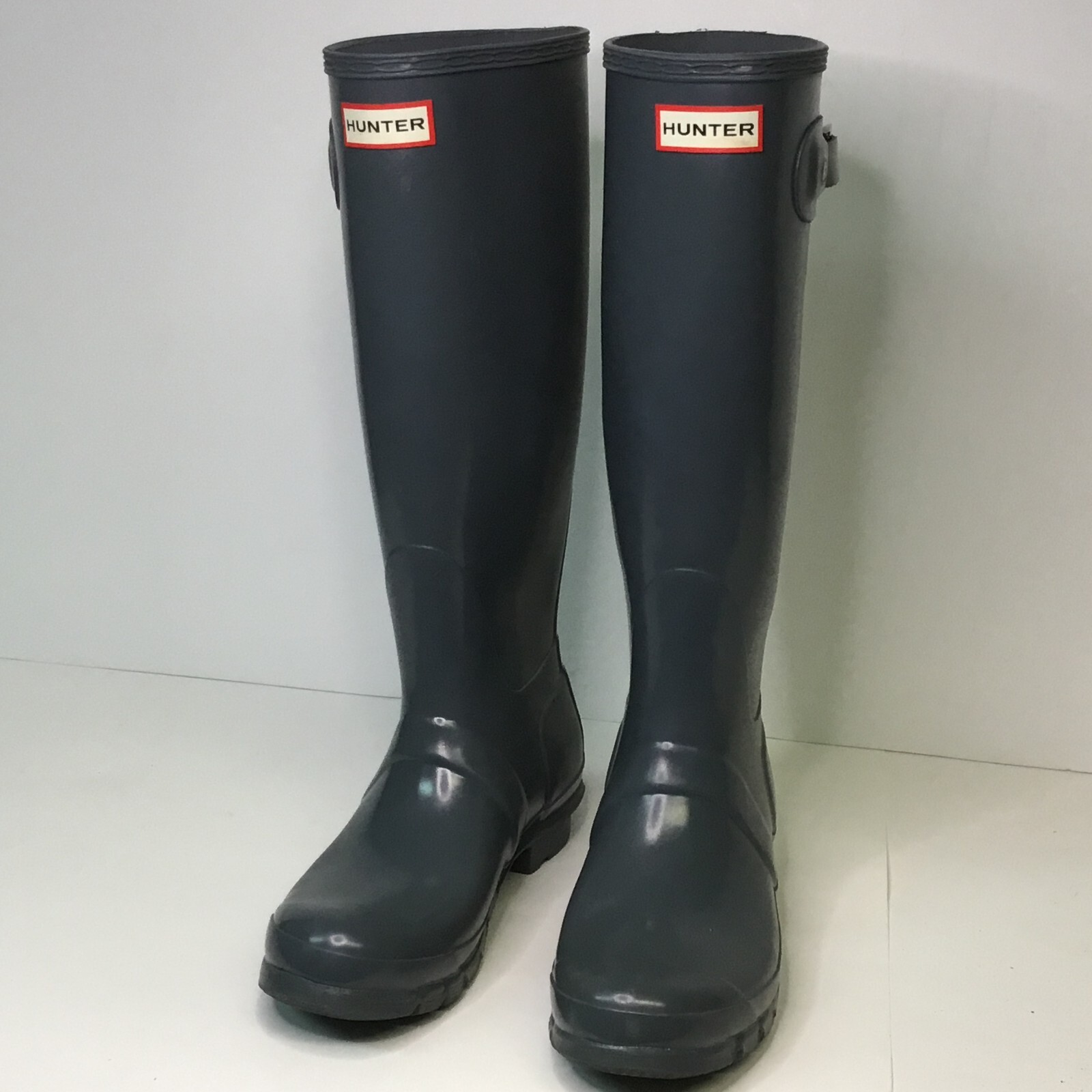 レインシューズ HUNTER [WOMEN] Original Gloss Tall Rain Boots Sweet Gael Gre HUNTER Womens Original Tall Gloss Rain Boots (5 M US