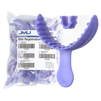 35/50Pcs JMU Dental Bite Registration Tray Disposable Dental Impression Trays