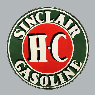 Sinclair Gasoline  High Quality Square Metal Magnet 4 x 4 inches 9427