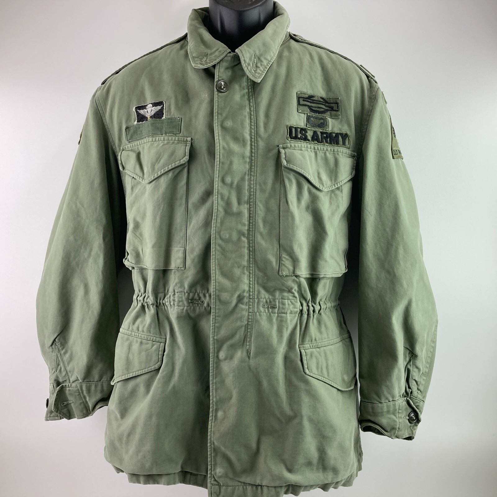 Vintage US Army Ranger Field Jacket Coat Olive