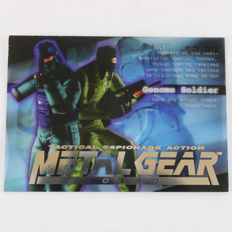 その他 L GEAR SOLID TRADING CARD 089 Genome Metal Gear Solid Trading Card #089 Genome Soldier Silver Foil CC