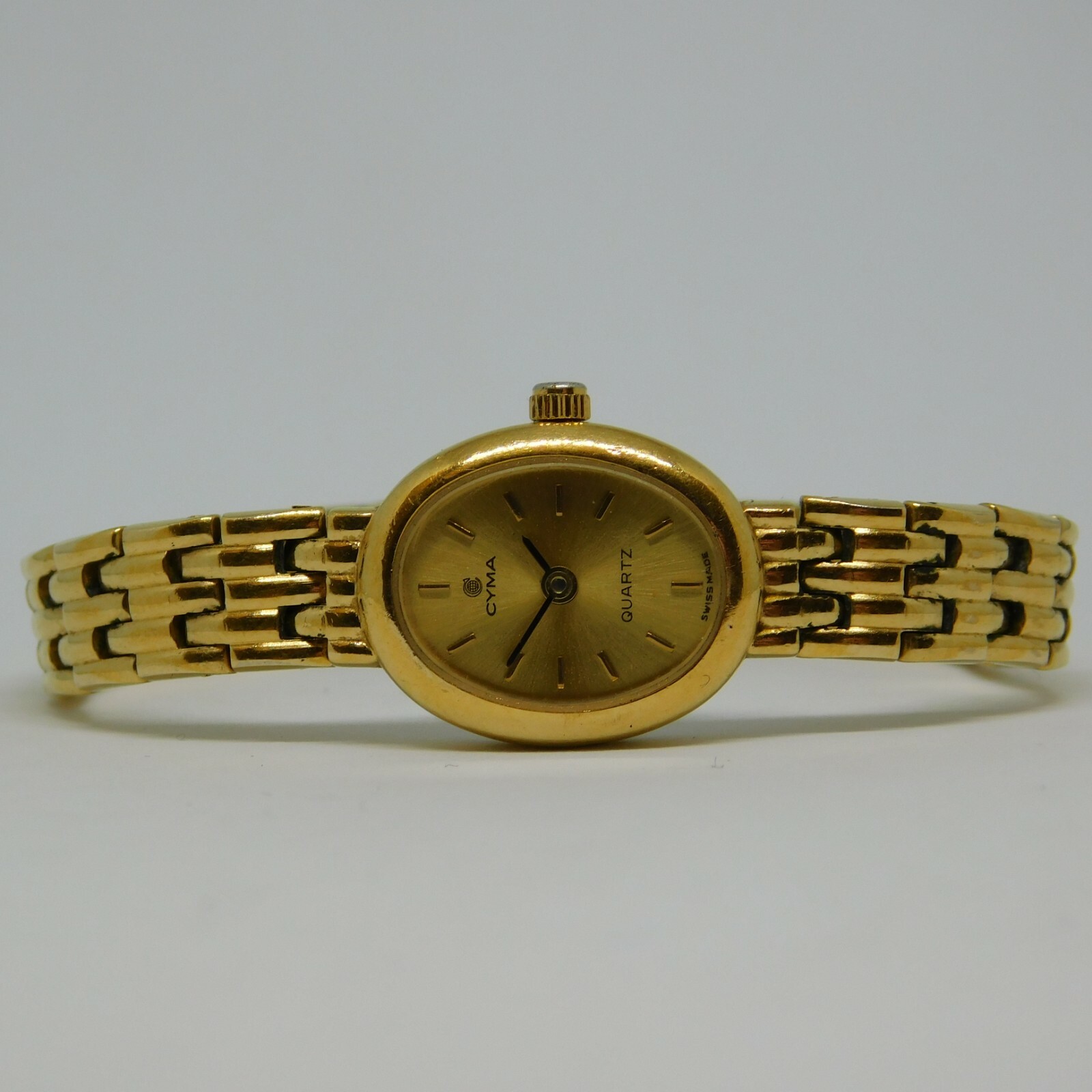 CYMA 208 104 Y P Swiss Made Quartz Analog Women's Watch Sz
