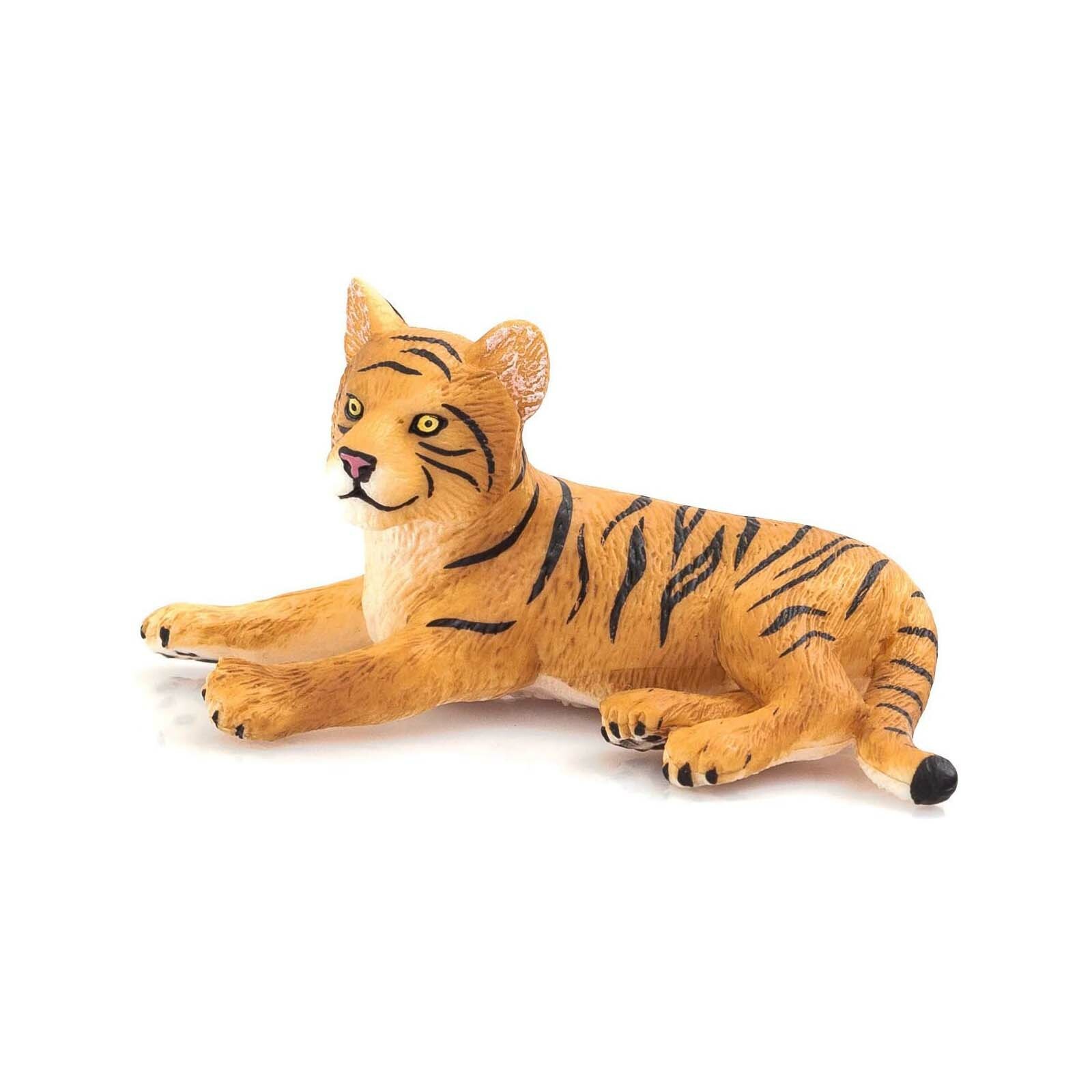 MOJO Tiger Cub Лежащая фигурка животного 387009 Новые развивающие обучающие игрушки