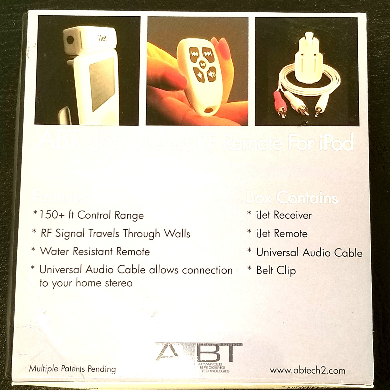 Wireless RF Remote Control for iPod Music ABT Plug and Play