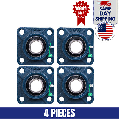 UCF208-24 Pillow Block Flange Bearing 1-1/2'' Bore 4 Bolt Solid Base (4PCS)