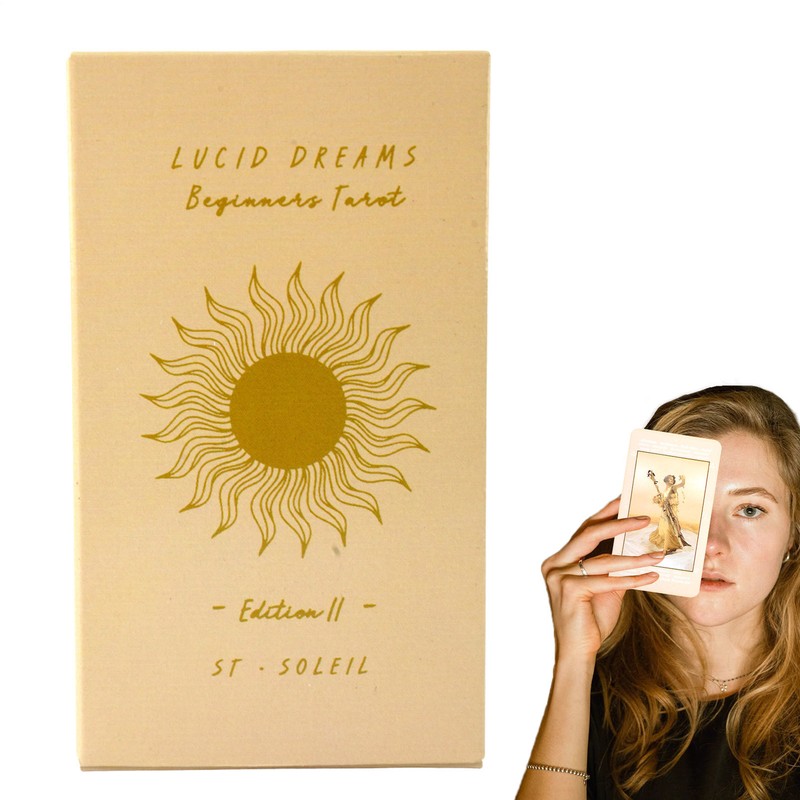 【美品】Lucid Dreams Beginners Tarot【正規品】 Lucid Dreams Beginners Tarot Deck With Keywords • Beige {ED IV}
