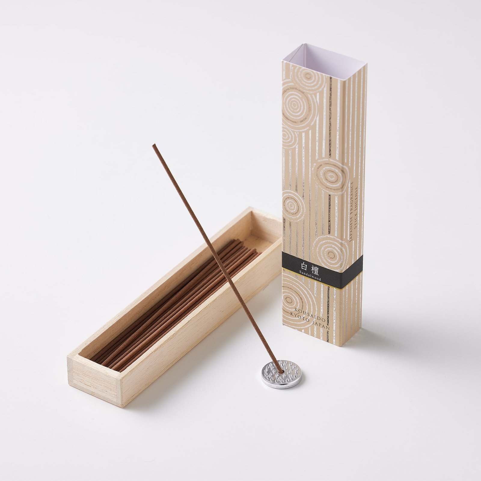 Japanese Incense Sticks & Holder by Kousaido Kyoto