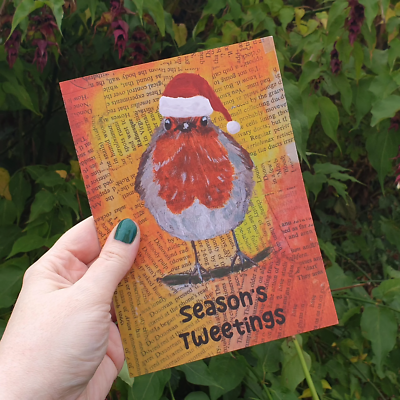 Themshed Creative Greetings Card - Robert the Christmas Robin Themshed Creative Greetings Card - Robert the Christmas Robin