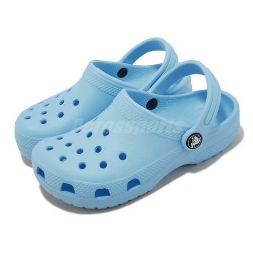 

Crocs Classic Clog K Arctic Blue Kids Дошкольные повседневные сандалии Обувь 206991-411, Синий, Classic Clog K