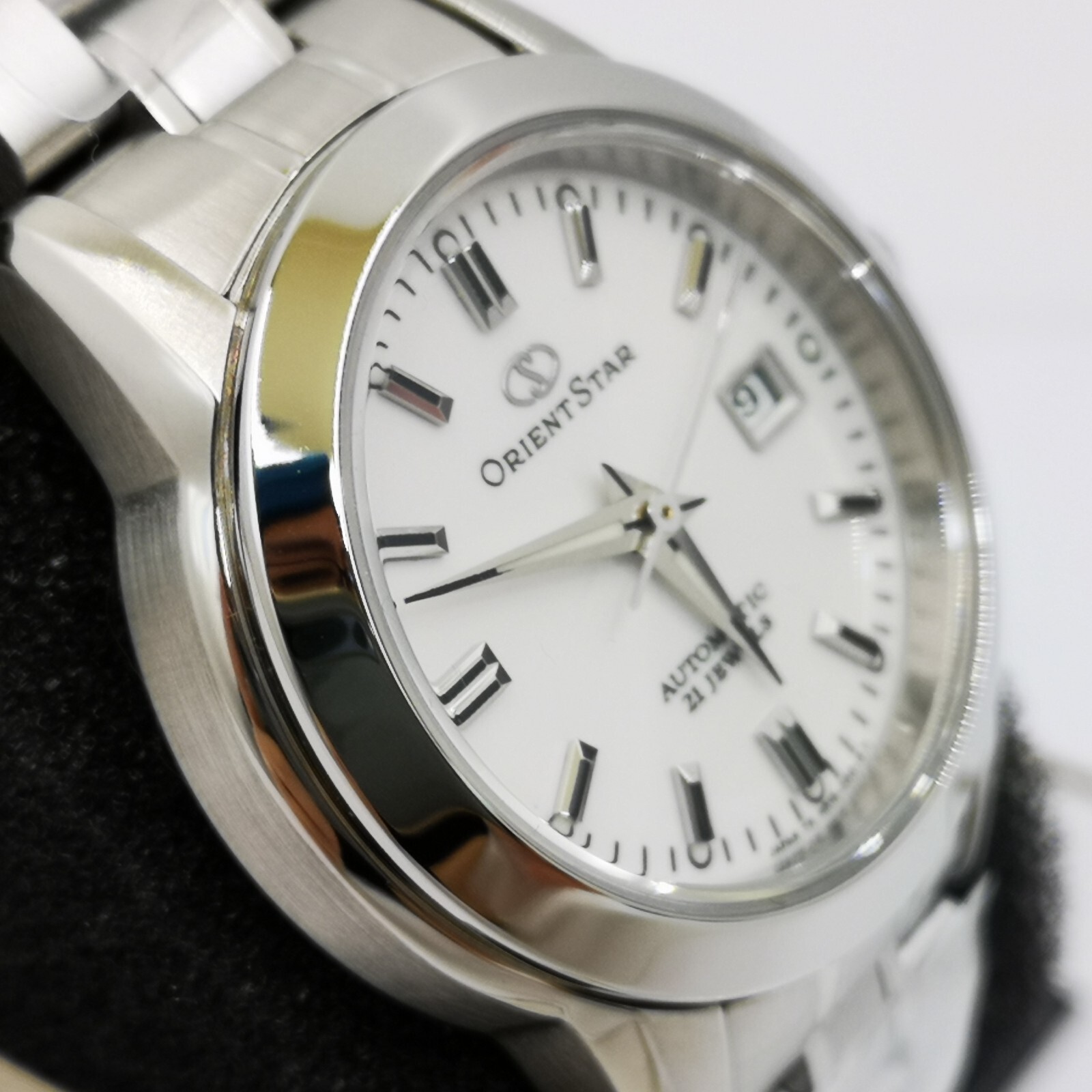 Pre-owned Orient Star Standard Wz0391nr White Silver Automatic Women's Watch In Box
