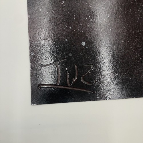 (Brand-New) Space Spray Paint Art Original Signed Poster-board