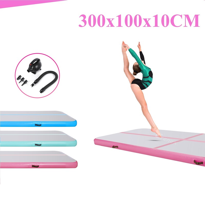 3M Turnmatte Air Matte Track Tumbling Aufblasbar Gymnastikmatte mit Elektropumpe
