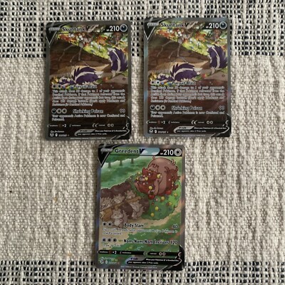 Pokemon Card Lot Full Art Alt Art Lot      NM Skuntank  Greedent
