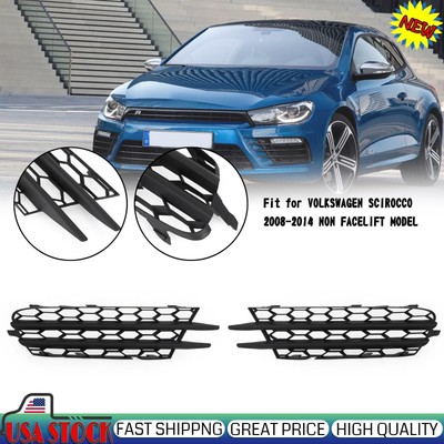 Pair Front Bumper O/S Lower Grill Fits For VW Scirocco 2008-2014 1K8853666B