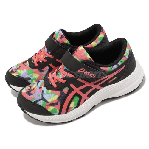 

Asics Contend 8 PS Black Papaya White Kids Дошкольные кроссовки 1014A293-004, Черный, Contend 8 Ps
