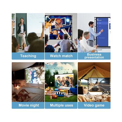 150 inch Projector Screen With Stand,HUANYINGBJB Outside Projection Screen, P...
