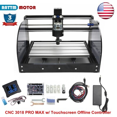US丨 Upgraded CNC 3018-PRO-MAX DIY Mini CNC Router Kit Wood Milling Laser Machine