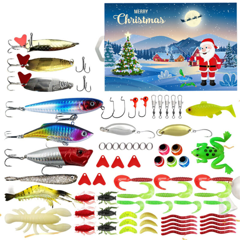 Advent Calendar Fishing Christmas Countdown - 24 Days Fishing Lures Set For Fisher Adult Men Teen Boys 2024 Xmas Surprise Gift Fe89983e A25a 430a 8c20 B0efea280d7f.32c44ae378a20690a340ea45087b6846
