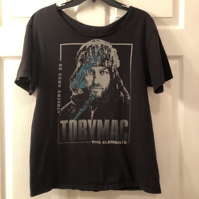 Toby Mac The Elements Tour Band Short Sleeve T-Shirt Men's Size Lg Or Med Black