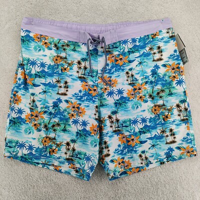 George 3XL Quick Dry UPF 50+ Stretch Tag Free Comfort Swim Shorts