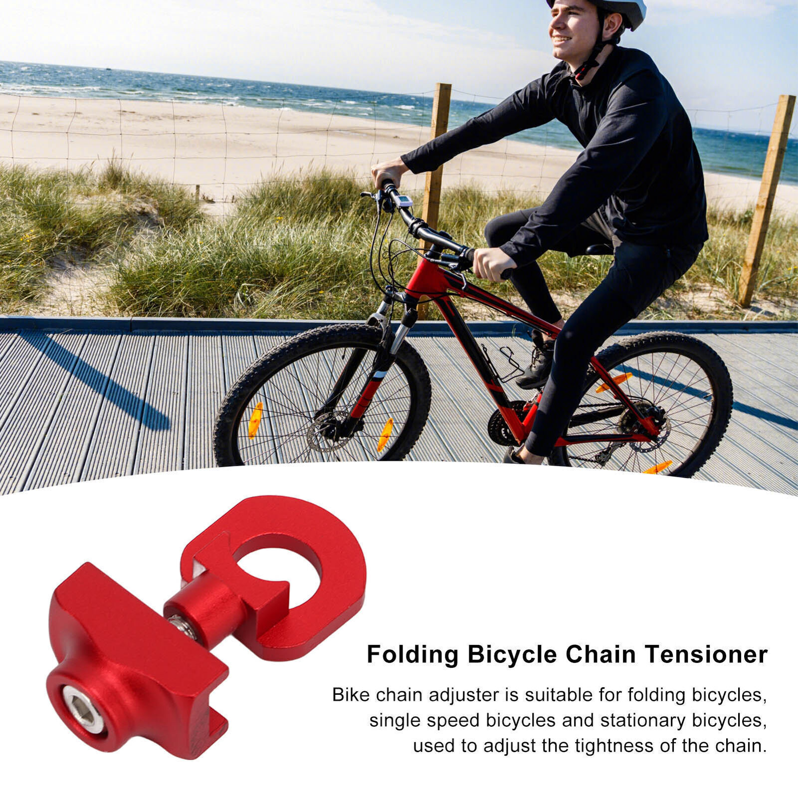 Chain Adjuster Professional Portable Aluminum Alloy Bike Chain .