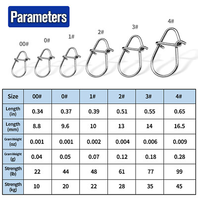50/120pcs Crankbait Snaps Duo Lock Lure Snaps Quick Change Clips Bass Fishing