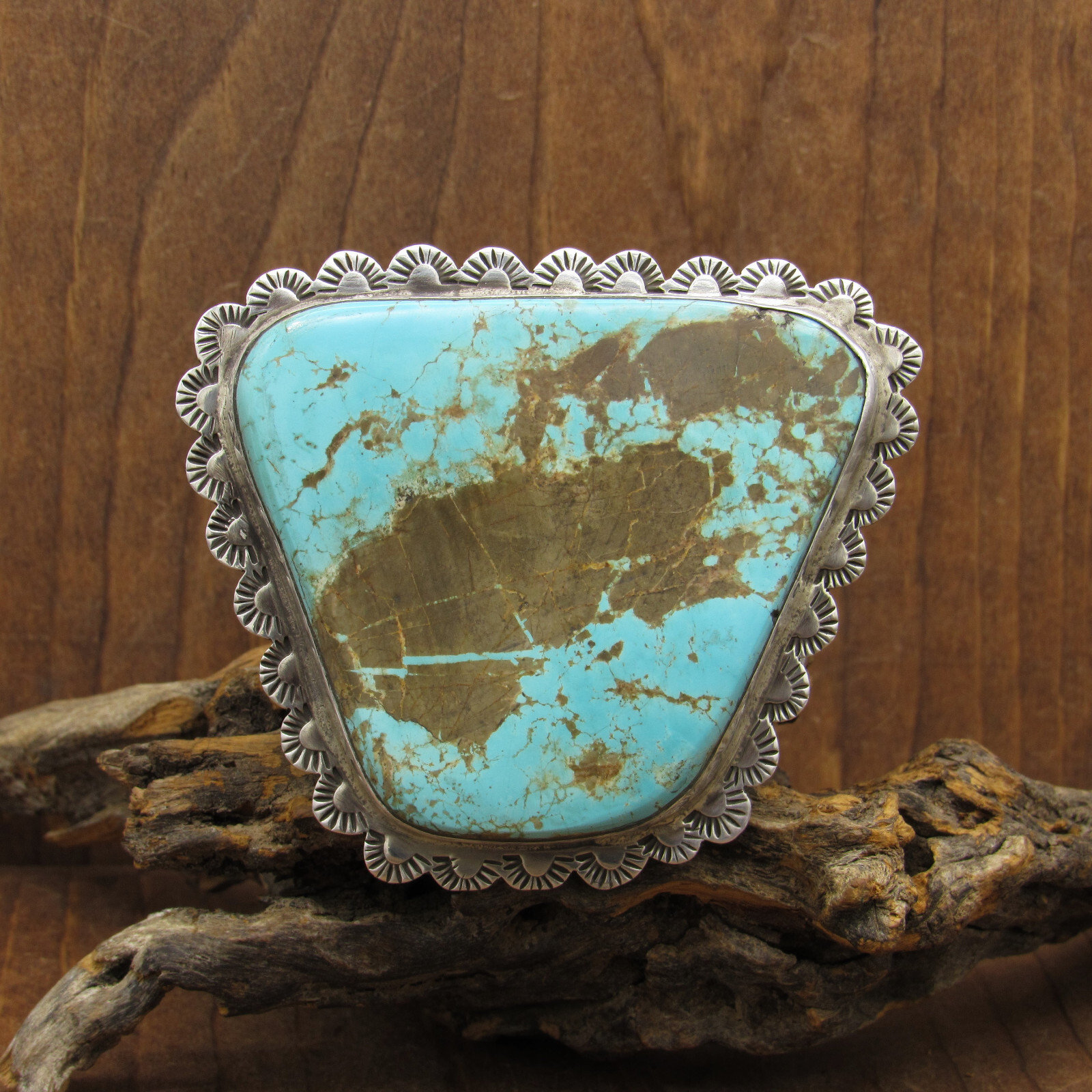 Gigantic Native American Navajo Inlay Turquoise Sterling Silver Huge Trapezoid Ring Gigantic Native American Navajo Inlay Turquoise Sterling Silver Huge Trapezoid Ring