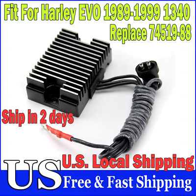 Voltage Regulator Rectifier Fit For Harley EVO 1989-1999 1340 Replace 74519-88 U