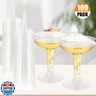 FVIEXE 100 Pack Plastic Champagne Coupe Glasses, Disposable Plastic Party Champagne Glasses, 4 Oz Clear Cocktail Martini Margarita Wine Cups for Birthday Wedding Party
