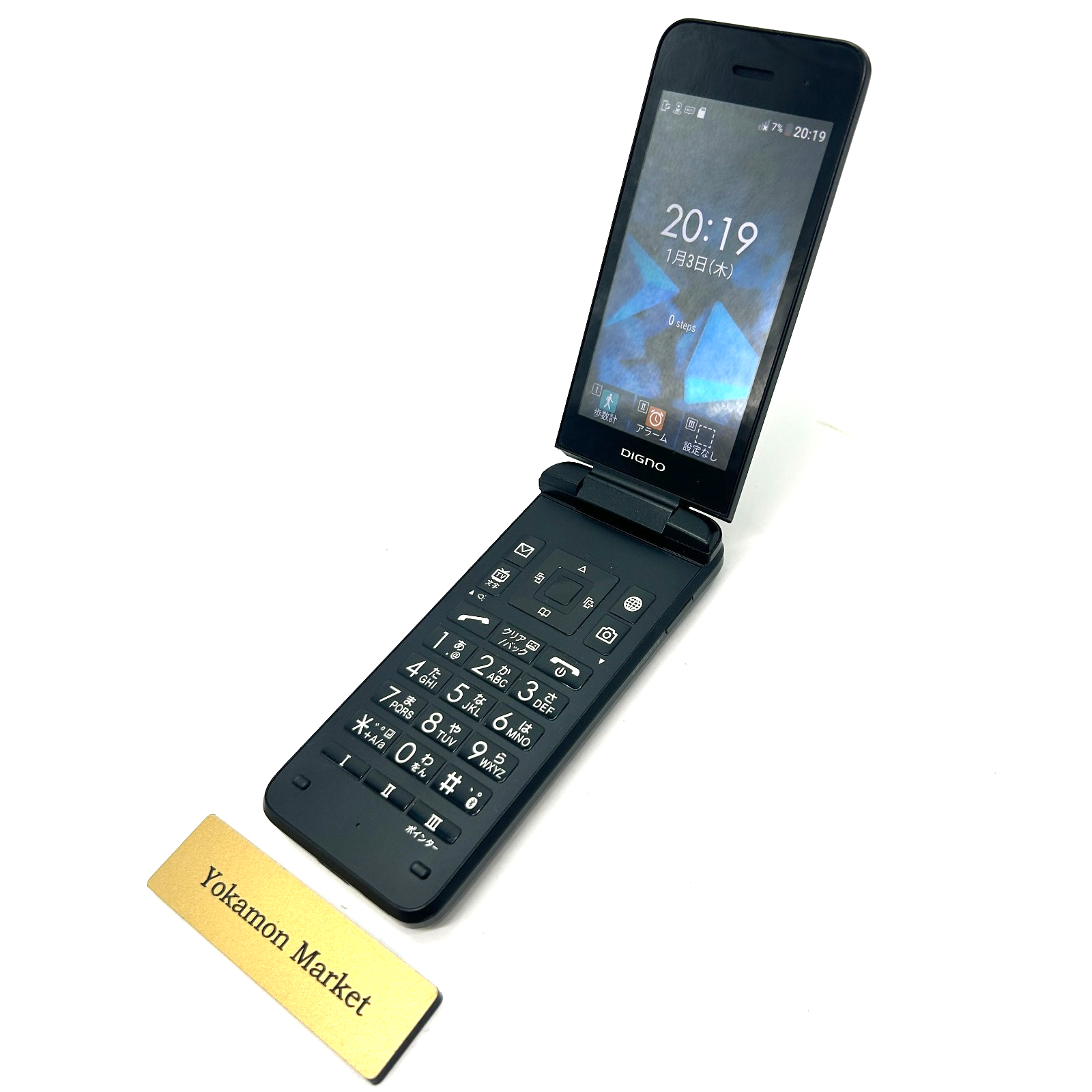 902kc DIGNO 折りたたみ式携帯電話 ブラック KYOCERA 902KC DIGNO KEITAI 3 Android Flip Phone Black SIM