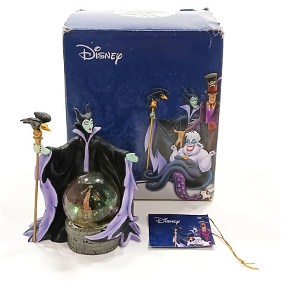 Disney Villains Sleeping Beauty Maleficent Mini Snow Globe Figurine With Box