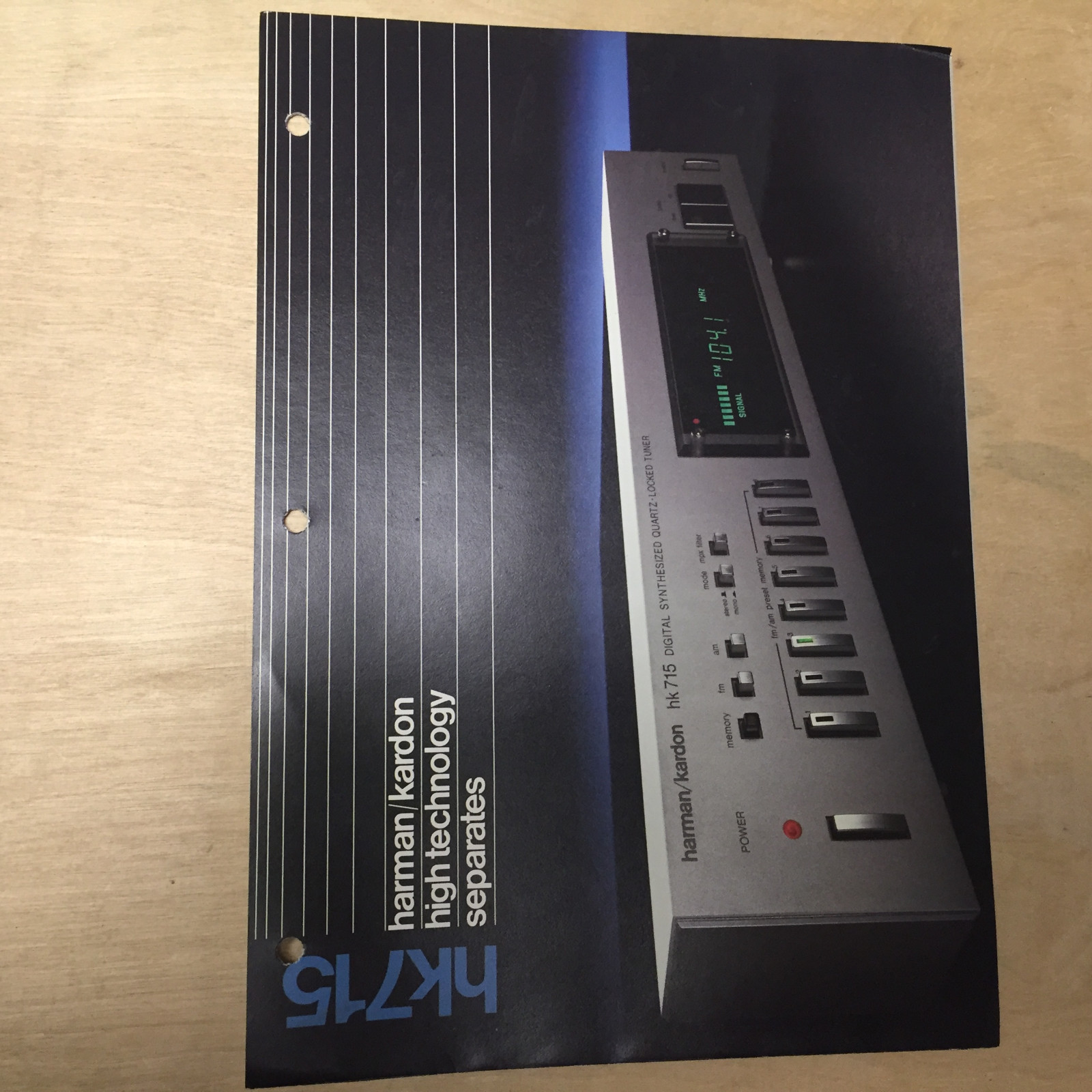 その他 Harman/kardon Vintage Harman/Kardon Hk 715 Digital Quartz-locked Tuner | eBay