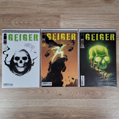 Geiger #1 2 3 1st 3rd Print Geoff Johns Image Comics 2021 Lot of 3 Variants