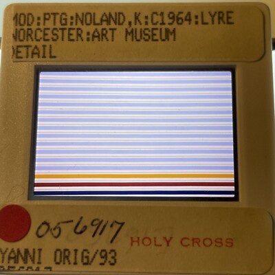 Kenneth Noland  Lyre  35mm Color Field Hard Edge Modern Art Slide