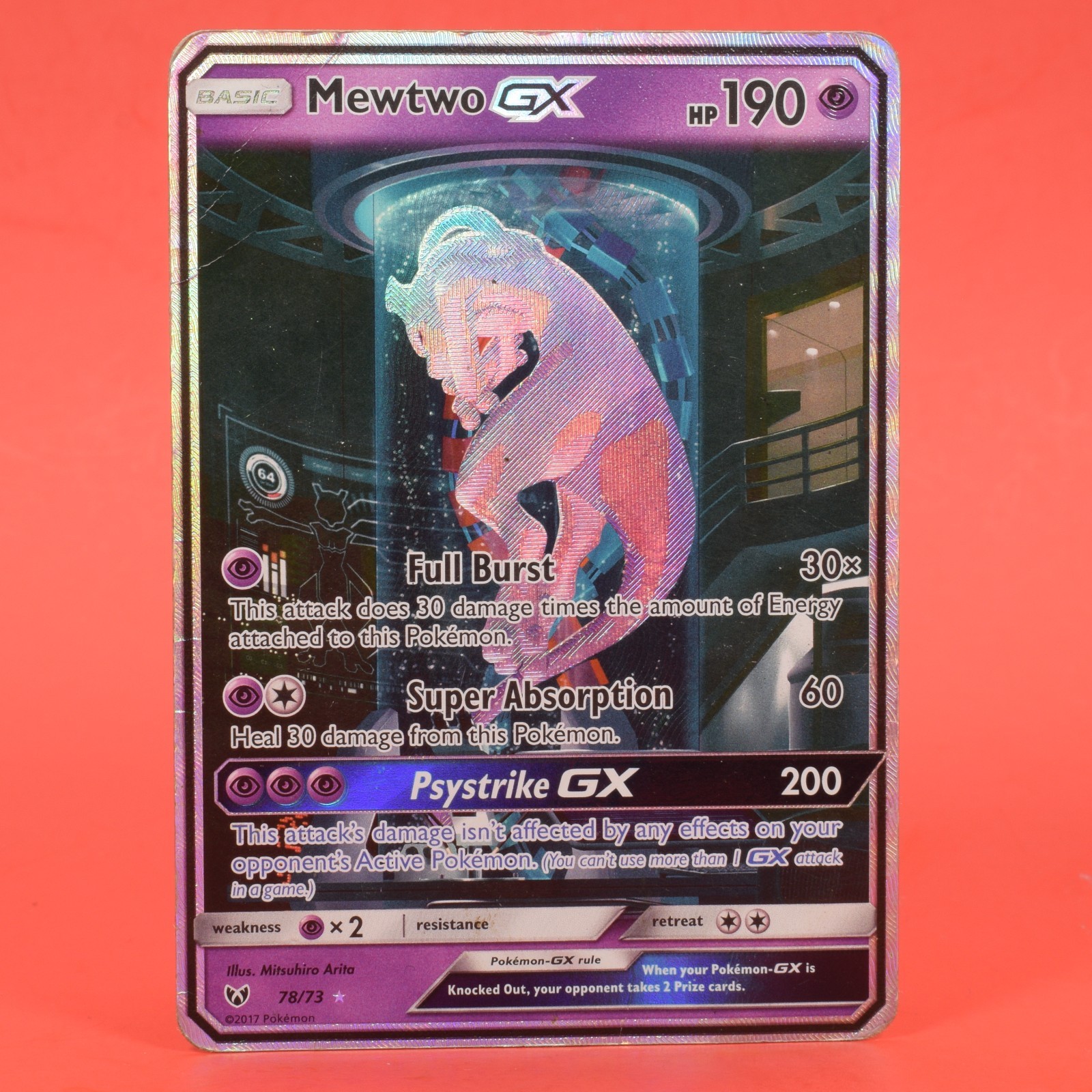 特別版 Mewtwo ホロカード　値下げしました Pokemon S-Chinese “Party of Battle” CSMPiC-025 Mewtwo-GX SR