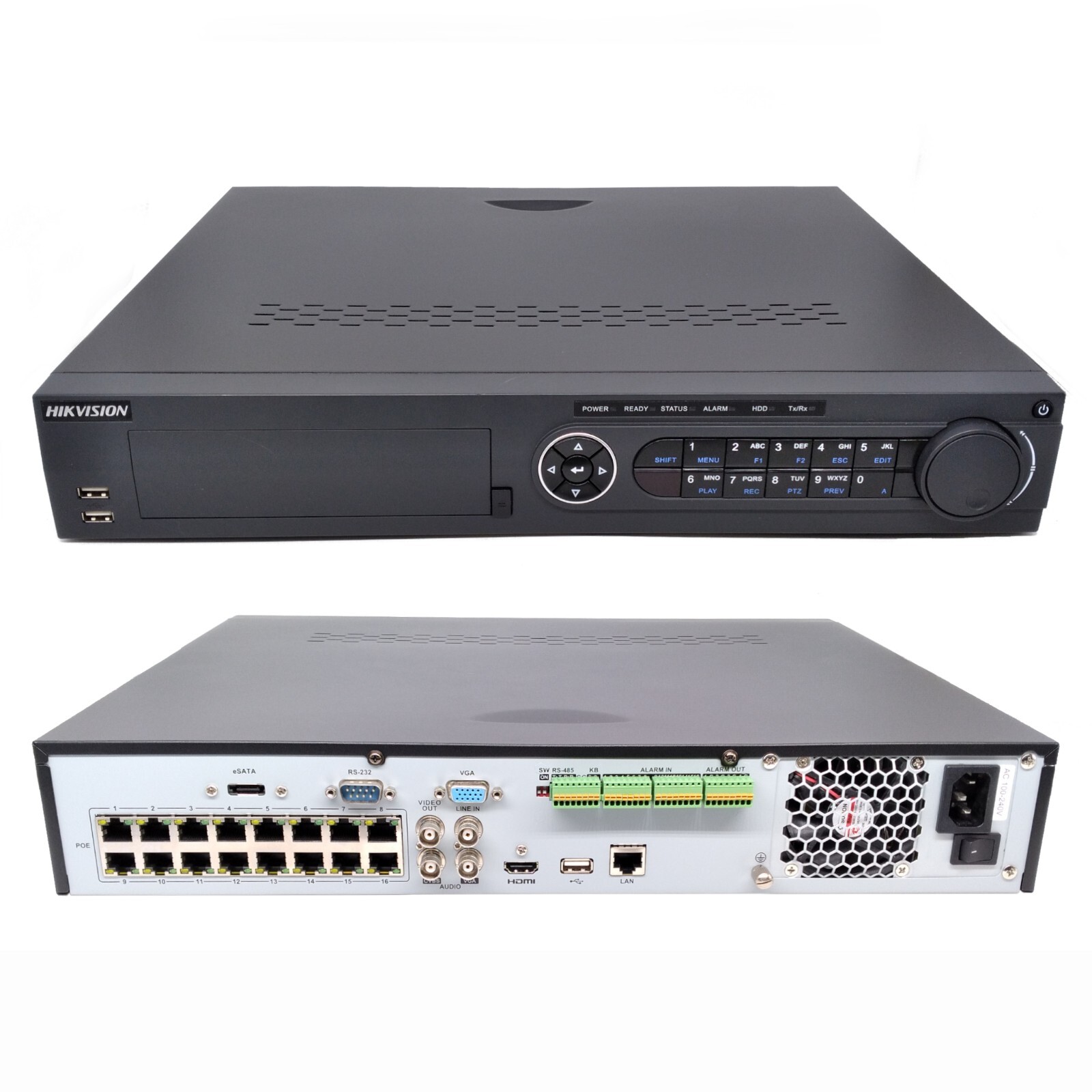 Hikvision ネットワークビデオレコーダー 16Ch POE NVR Hikvision 16 Channel PoE 6MP NVR, H.264+, 4x SATA Certified