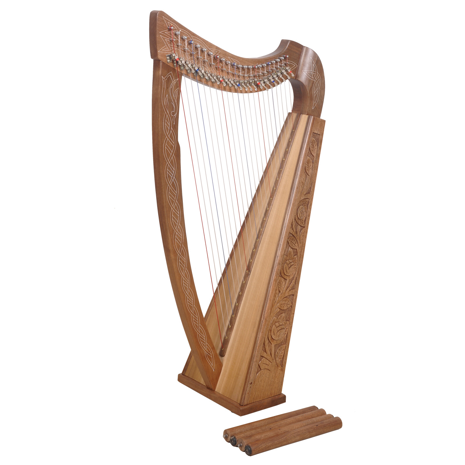 Muzikkon 22 Corde Trinity Boru Harpe Celtique Irlandais Levier Harpe Ebay