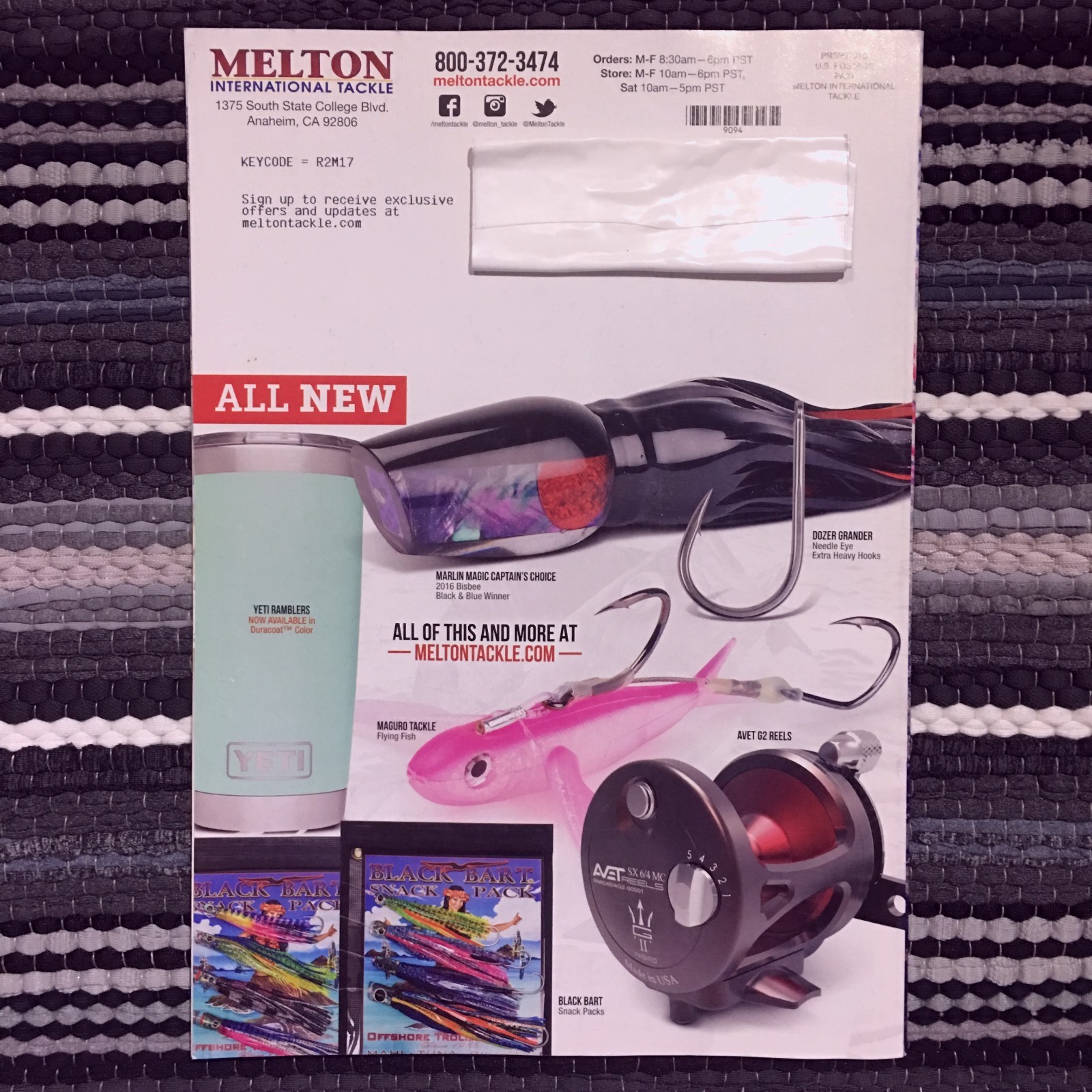 Melton International Tackle 2017 Catalog Book Issue USED