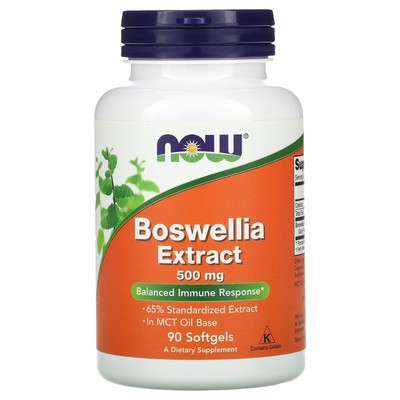 Now Foods Boswellia Extract 500 mg 90 Softgels Гарантированное качество GMP