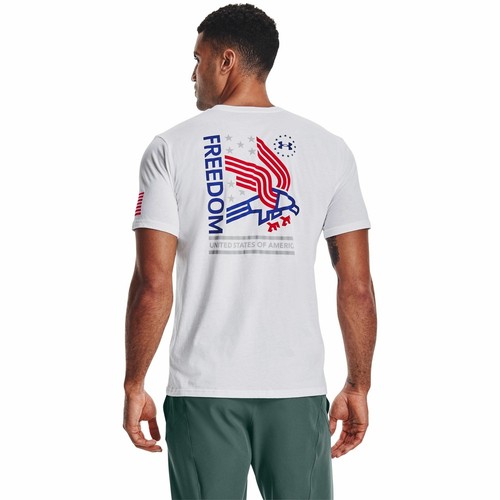 

[1362049-100] Mens Under Armour Freedom USA Eagle T, Белый