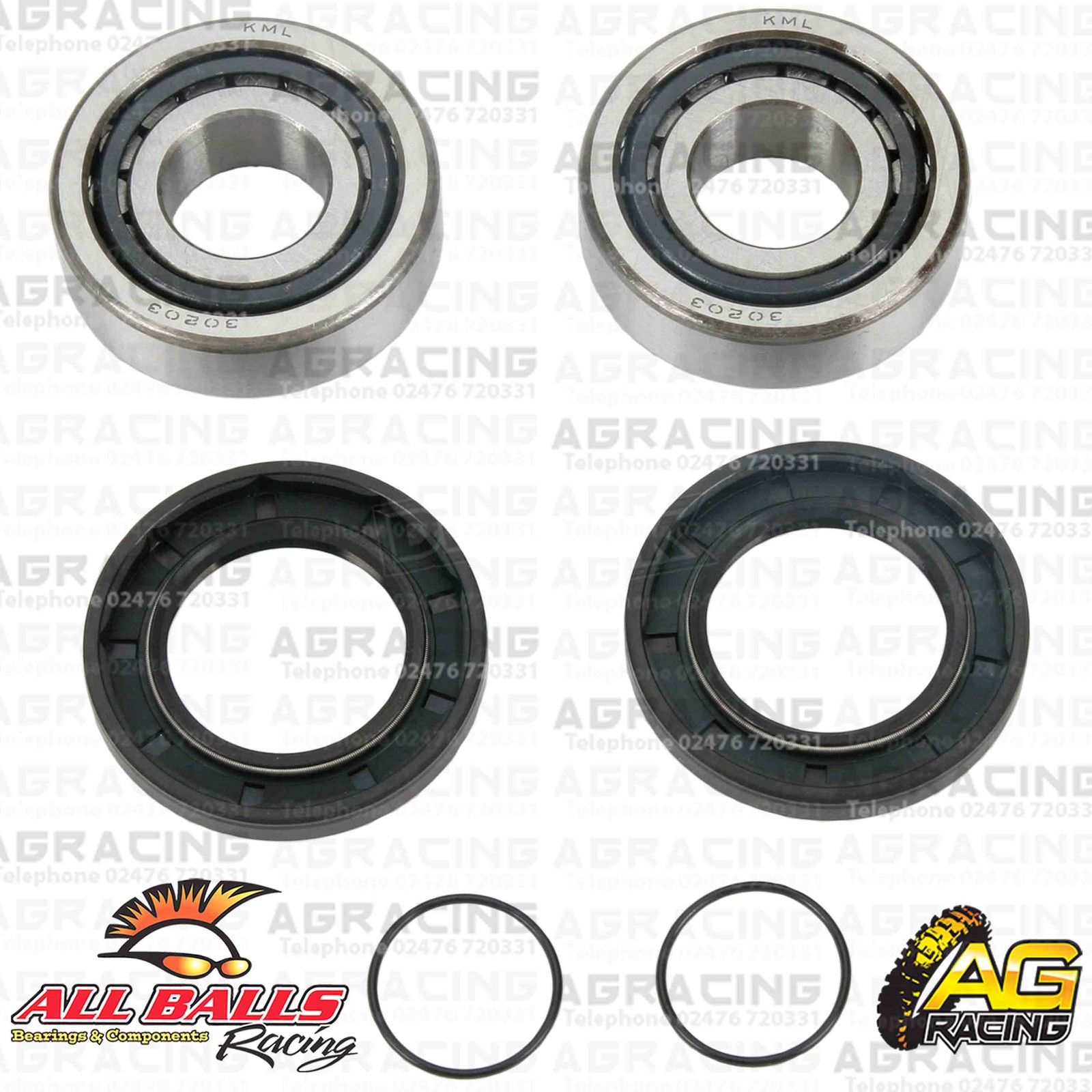 All Balls Swing Arm Bearings /& Seals Kit For Kawasaki KFX 700 V-Force 2004 04