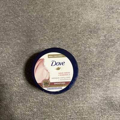 Dove Hair Mask Minerals Smoothes Pink Clay 4 oz Frizz Protection