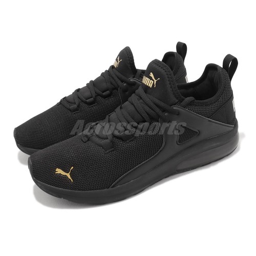 

Puma Electron 2.0 Black Team Gold Мужская спортивная обувь унисекс для бега 385669-10, Черный, Electron 2.0